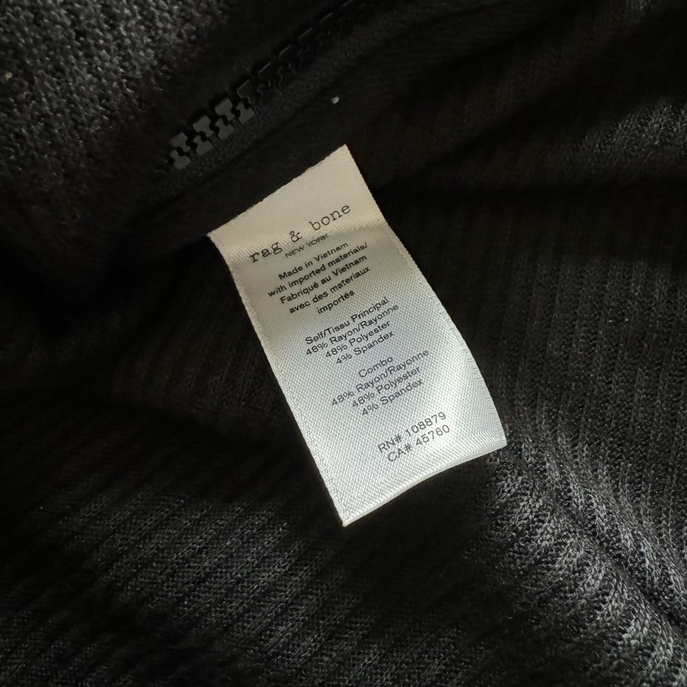 Rag & Bone the knit rib zip midi dress - Picture 8 of 9